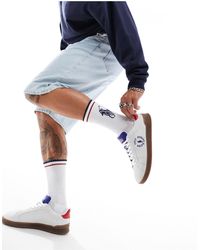 Polo Ralph Lauren - Heritage court - sneakers color crema con suola - Lyst