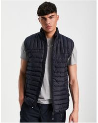 Only & Sons - Quilted Puffer Vest - Lyst