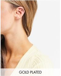 Orelia Triple Ear Cuff - Metallic