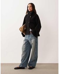 Gina Tricot - Funnel Neck Coat With Adjustable Waist - Lyst