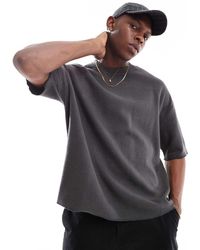 Bershka - T-Shirt A Nido D'Ape Slavato - Lyst