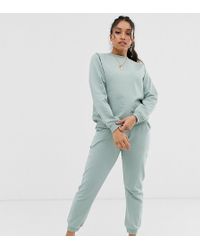 ASOS Asos Design Petite Tracksuit Ultimate Sweat / jogger With Tie - Green