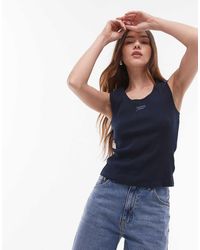 Tommy Hilfiger - Script Rib Tank Top - Lyst