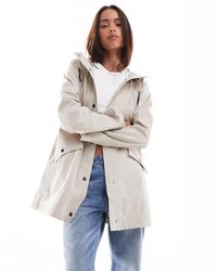 ONLY - Trench à capuche - beige - Lyst