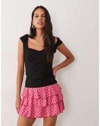 Miss Selfridge - Mini Rara Skort - Lyst
