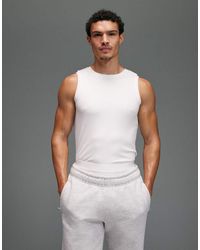 4505 - Slim Fit Quick Dry Engineered Rib Training Vest - Lyst