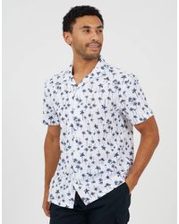 Brave Soul - Printed Revere Collar Shirt - Lyst