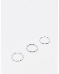 Weekday - – 3er-pack ring - Lyst