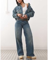 Motel - Roomy Extra Wide Low Rise Jeans - Lyst