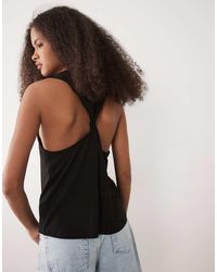 ASOS - Sleeveless Twist Back T Shirt Top - Lyst