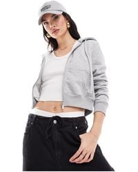 Cotton On - Cotton On Cropped Fitted Zip Up Hoodie - Lyst