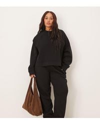 ASOS - Asos Design Curve Ultimate Cuffed Brushback Trackies - Lyst