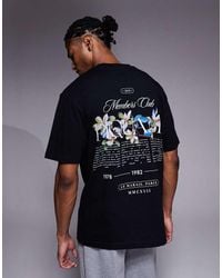 ASOS - Relaxed T-shirt With Floral Graphic - Lyst