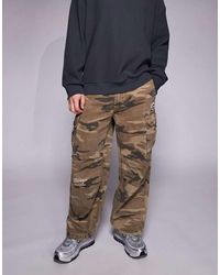 Aape By A Bathing Ape - Pantalones Cargo Beis De Corte Suelto Con Estampado De Camuflaje De Aape By A Bathing Ape - Lyst