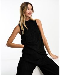 Vero Moda - Plisse Sleeveless Top Co-Ord - Lyst