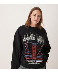 ASOS - Asos Design Curve Oversized Sweatshirt With Snake Rock Graphic - Lyst