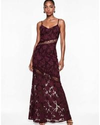 ANAYA - Floral Burnout Lace Insert Cami Maxi Dress - Lyst