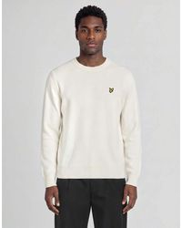 Lyle & Scott - Mid Knits Relaxed Uv Reactive Crew Neck Jumper - Lyst