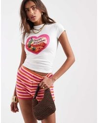 ASOS - Baby Tee With Airbrush Desert Graphic - Lyst