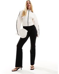 & Other Stories - Stretch High Waist Wide Leg Trousers With Zip Details - Lyst