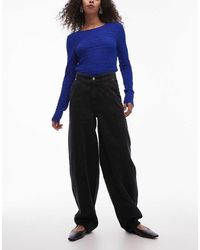 & Other Stories - Jeans Met Ronde Pijpen, Naden Aan De Voorkant En Korset Naaddetail Bij De Taille - Lyst