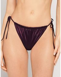 Tezenis - Shiny Glam Brazillian Bikini Bottoms - Lyst