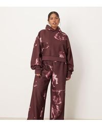 ASOS - Asos Design Curve Co-ord Straight Leg jogger With All Over Floral Design - Lyst