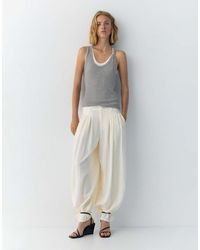 Pull&Bear - Barrel Darted Trousers - Lyst