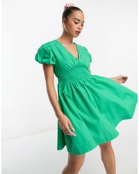 Nobody's Child - Jewel Puff Sleeve Mini Dress - Lyst
