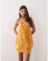 ARRANGE - Crystal Embellished Longline Cami Top - Lyst