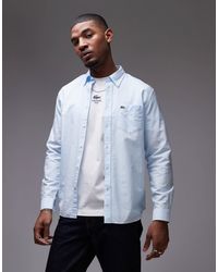 Lacoste - Long Sleeve Oxford Shirt - Lyst