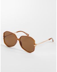 ASOS - 70's Angular Frame Sunglasses - Lyst