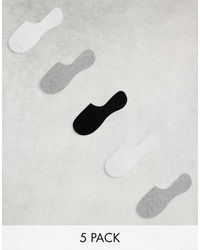ASOS - 5 Pack Invisible Liner Socks - Lyst
