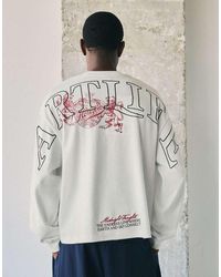 Bershka - Long Sleeve Print T-shirt - Lyst