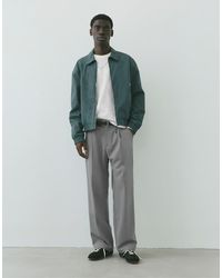 Pull&Bear - Elegante Broek Met Wijde Pijpen - Lyst
