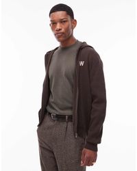 DOUBLE A by WOOD WOOD - Curt Double Zip Through Knit - Lyst