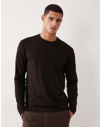 Mango - Premium Wool Mix Long Sleeve T-shirt - Lyst