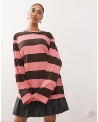 Monki - Long Sleeve Super Oversized T-shirt - Lyst