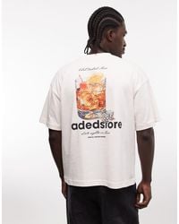 Faded Store - Logo T-Shirt With Old Fashioned Back Print - Lyst