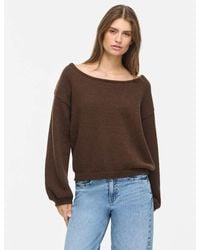 Noisy May - Bellis Ribbed Boat Neck Top - Lyst