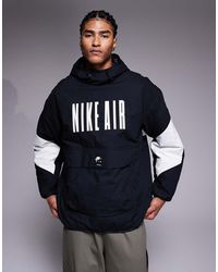 Nike - Chaqueta Negra Y Blanca Air De - Lyst