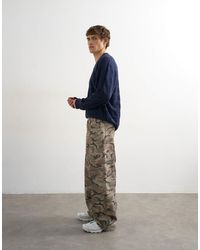 TOPMAN - baggy Fit Twill Cargo - Lyst