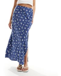 Hollister - Crepe Maxi Skirt - Lyst