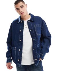 ASOS - Oversized Denim Jack - Lyst