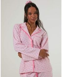 Skinnydip London - Heart Ditsy Frilly Pyjama Set With Scrunchie - Lyst