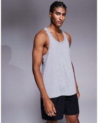 4505 - Icon Cotton Stringer Vest With Quick Dry Finish - Lyst