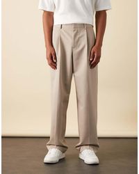 ASOS - Tailored Wide Leg Trousers With Front Pleat - Lyst