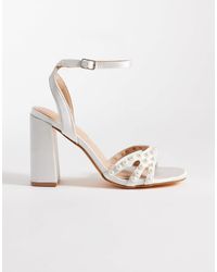 SEQWL - – clark – satin-sandaletten - Lyst