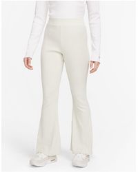 Nike - Road To Wellness Ribbed Jersey Wide Leg Pants - Lyst