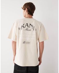 Karlkani - Camiseta Extragrande Con Estampado Musical En El Pecho Y La Espalda De -Neutro - Lyst